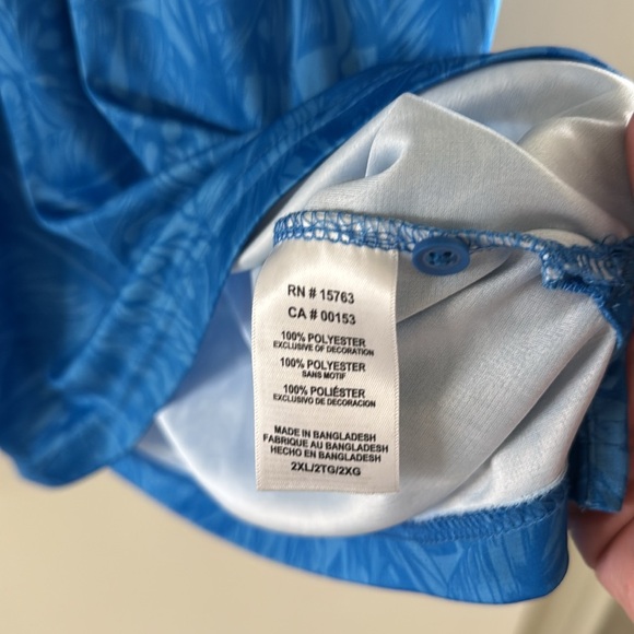 UCLA Bruins Champion Embroidered Blue Short Sleeve Men's Polo Shirt Size 2XL - Picture 8 of 8